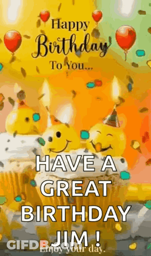 Happy Birthday Uncle Colorful Confetti Raining GIF