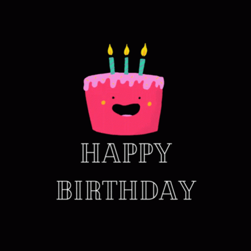 Happy Birthday Uncle Dancing Cake Animation GIF