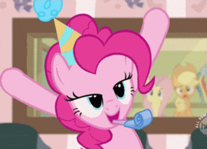 Happy Birthday Unicorn Pinkie Pie GIF
