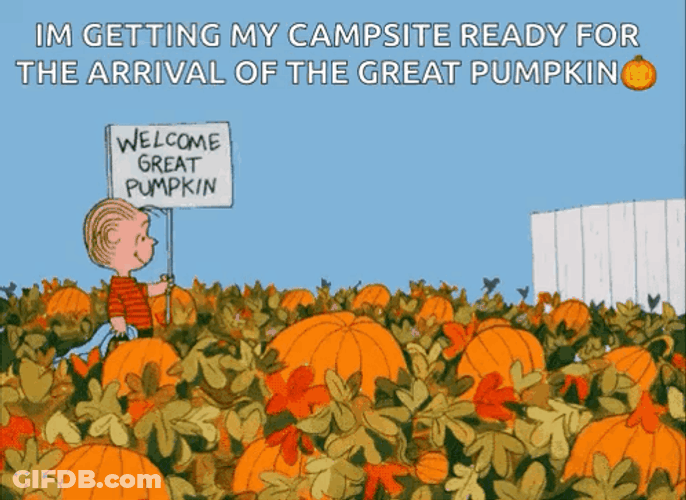 Happy Birthday Welcome Great Pumpkin Snoopy GIF