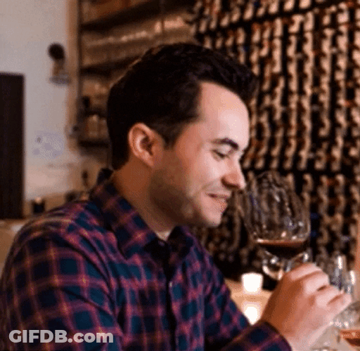 Happy Birthday Wine Guy Smiling GIF