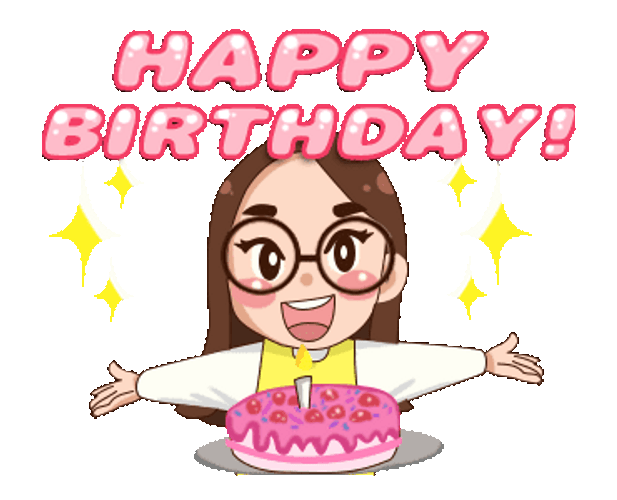 Happy Birthday Wishes Girl Surprise Cake GIF