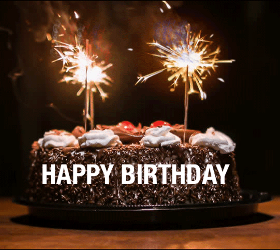Happy Birthday Wishes Sparkling Candle Smoke GIF