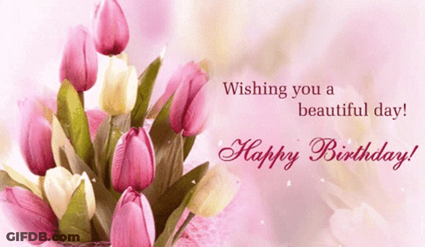 Happy Birthday WishesFlowers GIF