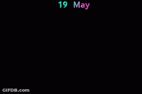 Happy Birthday With Blue Lines GIF