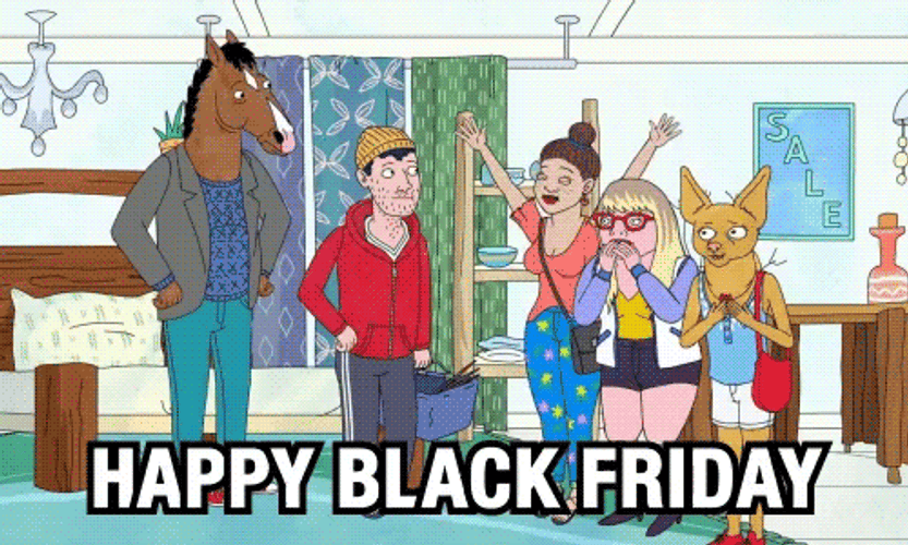 Happy Black Friday BoJack Horseman GIF