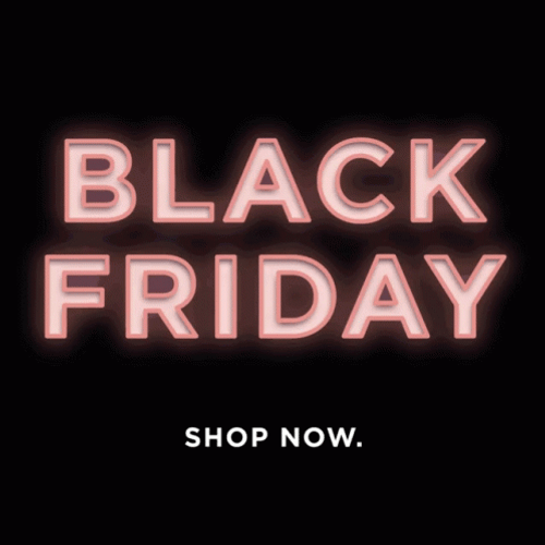Happy Black Friday Color Changing Text GIF
