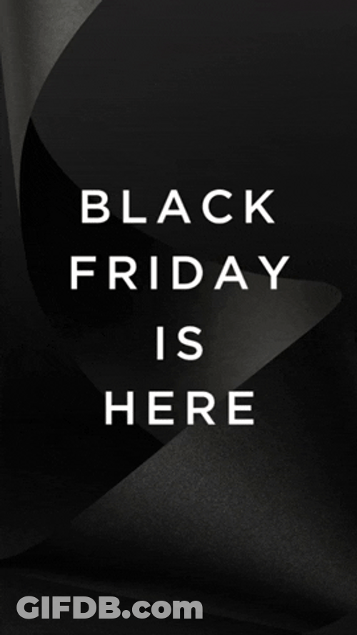Happy Black Friday Text Animation GIF