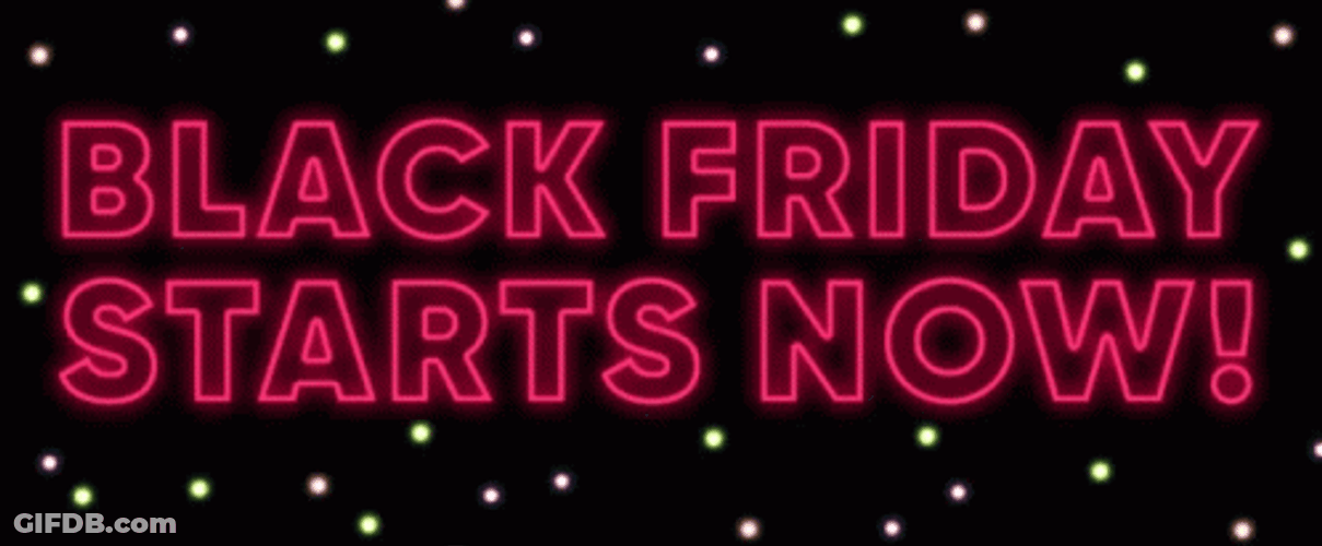 Happy Black Friday Twinkling Stars GIF