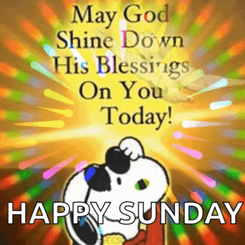 Happy Blessed Sunday Cool Snoopy GIF