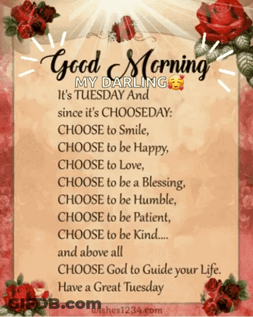 Happy Blessed Tuesday Have A Great Day GIF