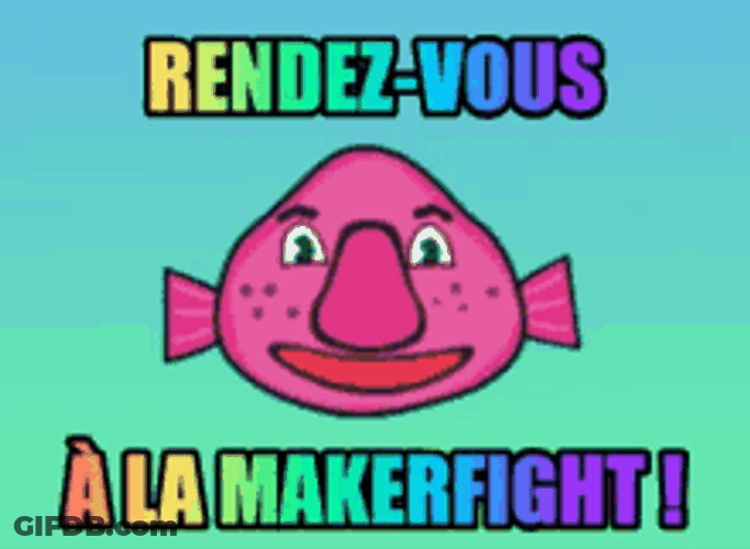 Happy Blobfish Rendezvous Rainbow Makerfight GIF