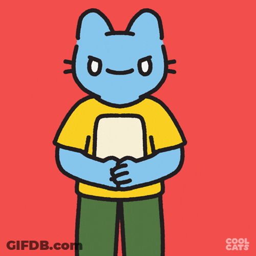 Happy Blue Cat Do It Now GIF