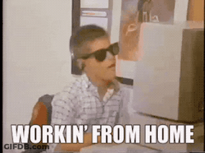 Happy Boy Work From Home GIF