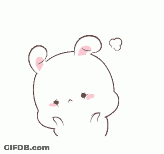 Happy Bunny Cheeks Squishmallow GIF