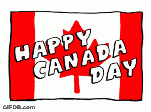 Happy Canada Day Canadian Flag GIF