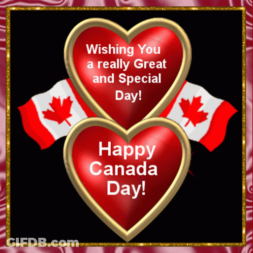 Happy Canada Day Greeting Card GIF