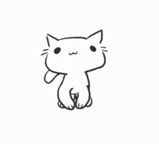 Happy Cat Cute Stomping Smiling GIF