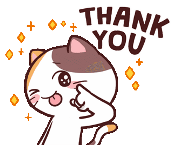 Happy Cat Thank You Wink GIF