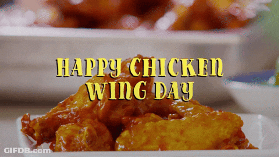 Happy Chicken Wing Day Plot Chickens GIF