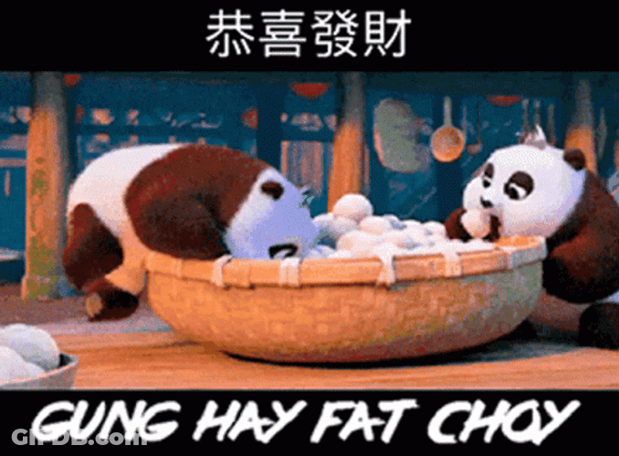 Happy Chinese New Year Dumplings GIF