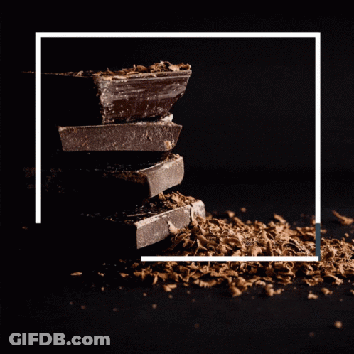 Happy Chocolate Day Couple With Pile Of Chocolate GIF