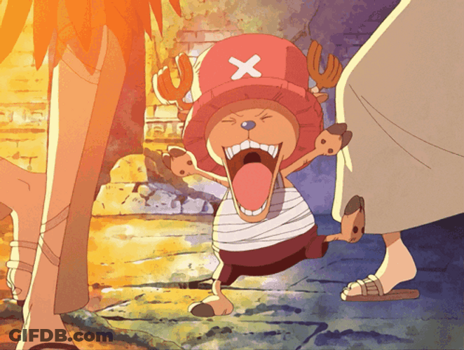 Happy Chopper Dancing Reindeer GIF