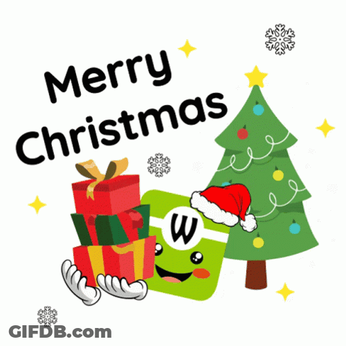 Happy Christmas Cute Cartoon GIF