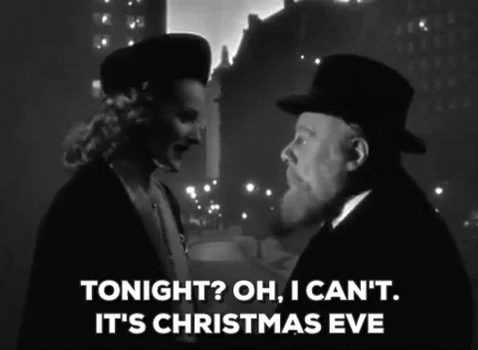 Happy Christmas Eve Vintage Edmund Gwenn GIF