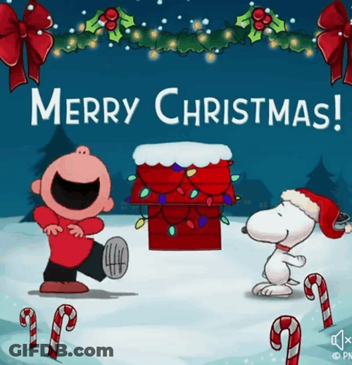 Happy Christmas Harry Animated Charlie Brown GIF