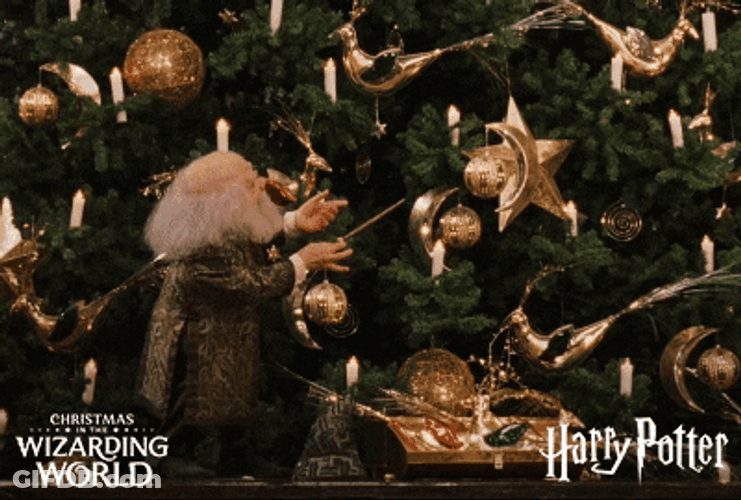Happy Christmas Harry Dwarf Putting Design GIF