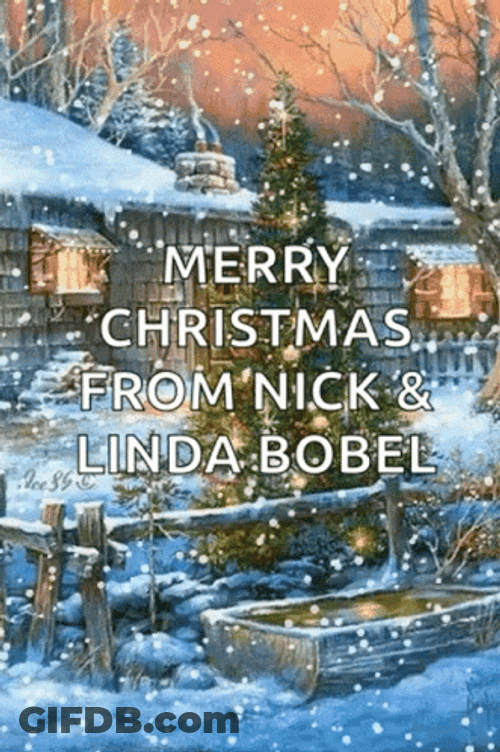 Happy Christmas Harry From Nick And Linda Bobel GIF