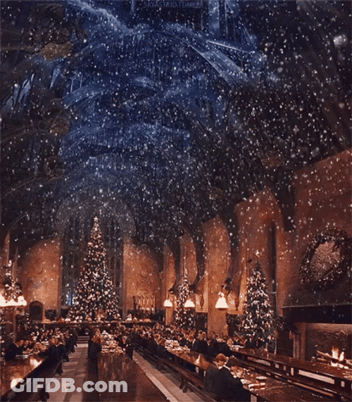Happy Christmas Harry Glittery Evening GIF