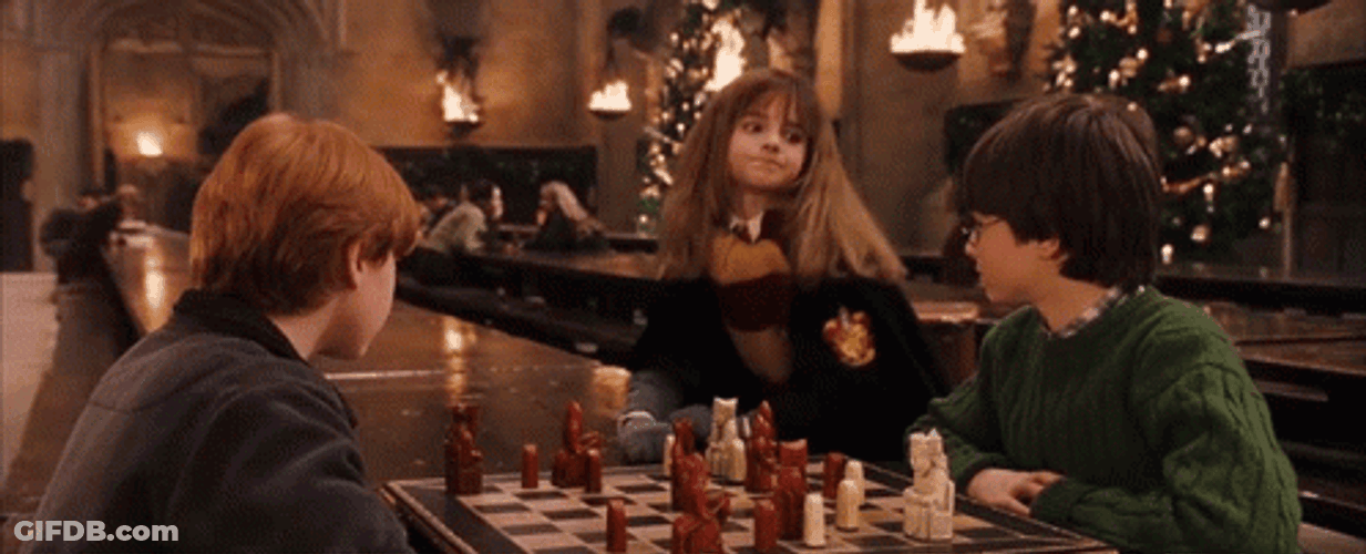 Happy Christmas Harry Hermione Granger Ron Weasly GIF