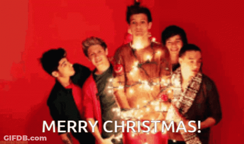Happy Christmas Harry One Direction Members GIF