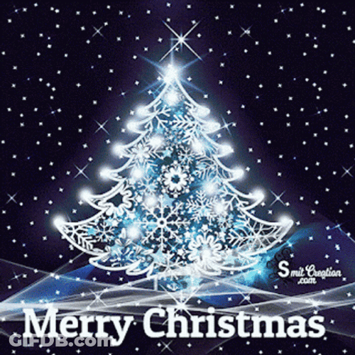 Happy Christmas Harry Shining Sparkling Tree GIF