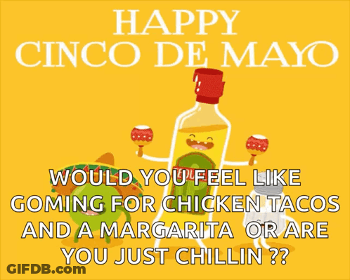 Happy Cinco De Mayo Card With Pink And Yellow Pinata GIF