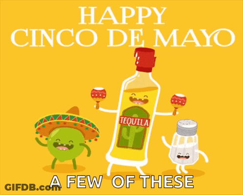 Happy Cinco De Mayo Cartoon Characters GIF