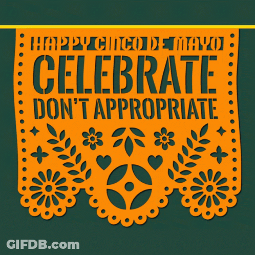 Happy Cinco De Mayo Celebrate Sign GIF