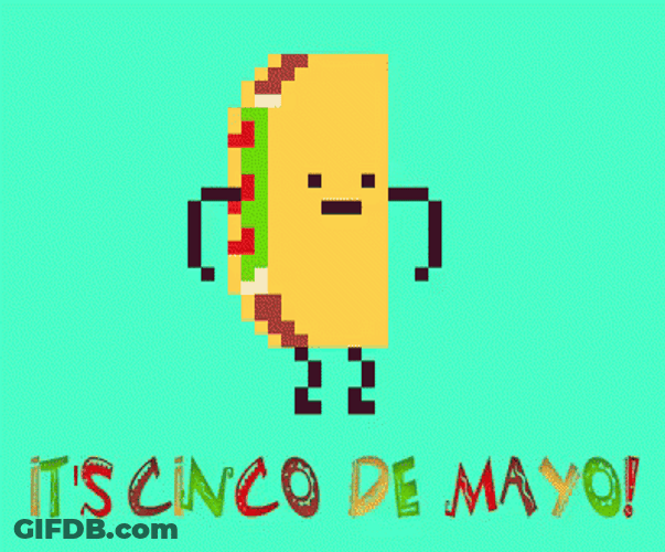 Happy Cinco De Mayo Dancing Taco GIF