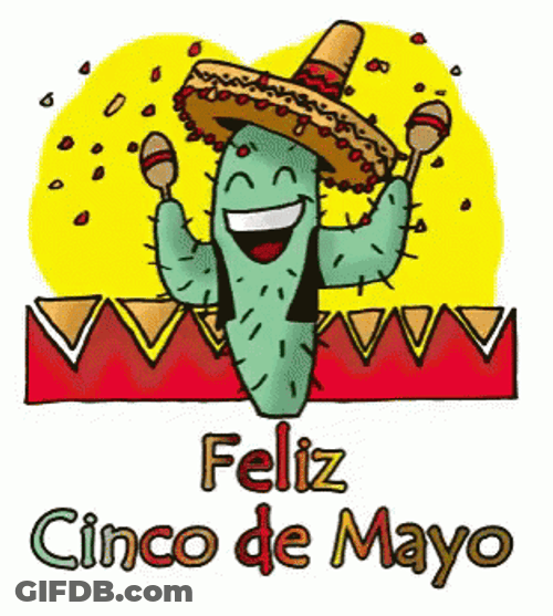 Happy Cinco De Mayo Mexican Cactus GIF