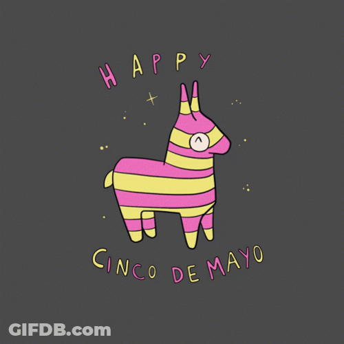 Happy Cinco De Mayo Pinata Cartoon GIF