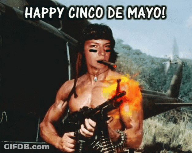 Happy Cinco De Mayo Rambo GIF