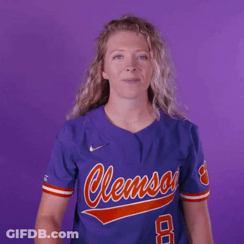 Happy Clemson Player GIF