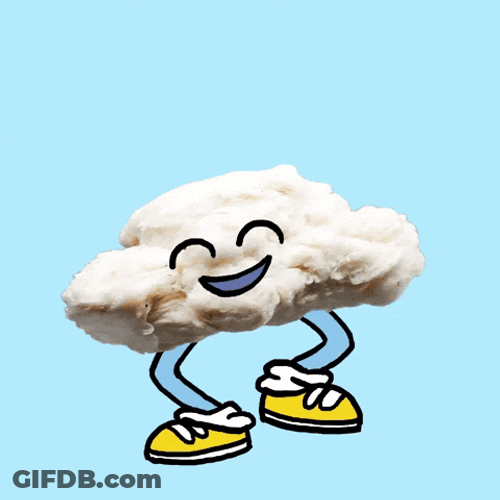 Happy Cloud And There Was Much Rejoicing Bouncy GIF