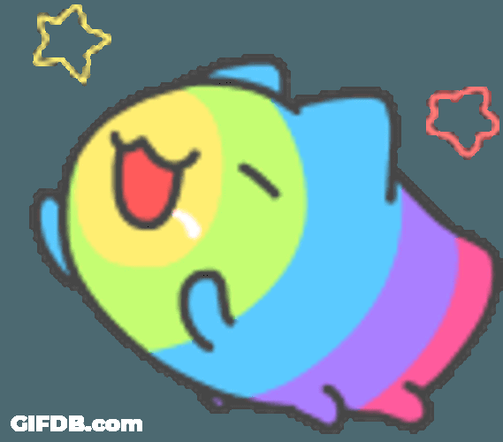 Happy Colorful Sticker GIF