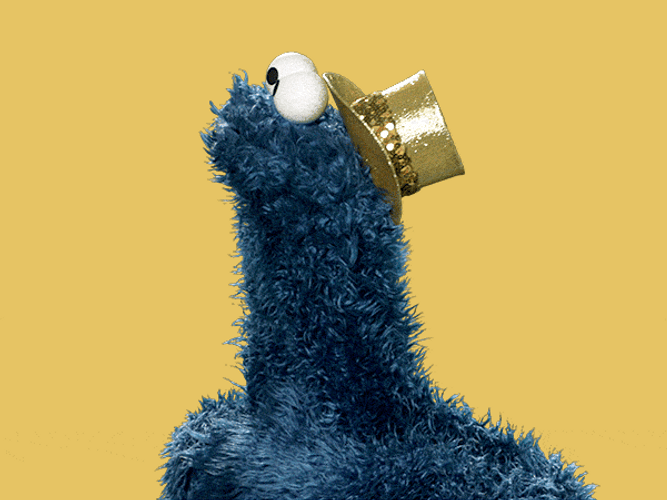 Happy Cookie Monster GIF