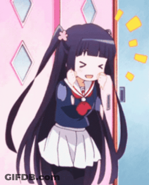 Happy Cute Anime Girl GIF