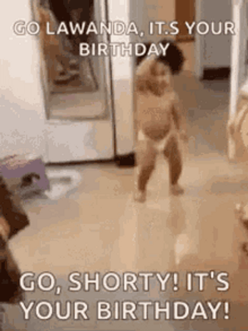 Happy Cute Baby Its Your Birthday Dance GIF