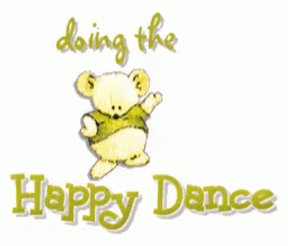 Happy Dance Cute Bear GIF
